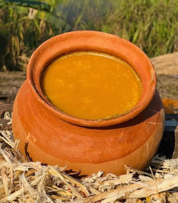 মাটির হাড়িতে আখের গুড় ৫ কেজি